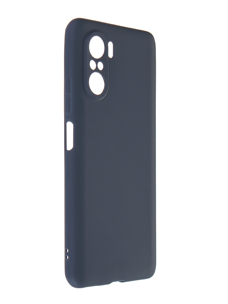 Чехол Zibelino для Xiaomi Poco F3 Soft Matte Blue ZSM-XIA-F3-CAM-BLU