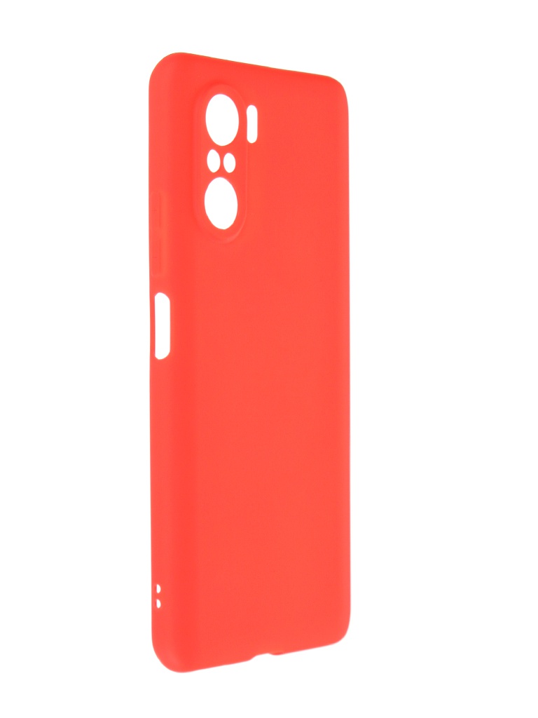 фото Чехол zibelino для xiaomi poco f3 soft matte red zsm-xia-f3-cam-red