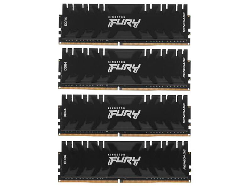 фото Модуль памяти kingston fury ddr4 dimm 2666mhz pc-21300 cl13 - 64gb kit (4x16gb) kf426c13rb1k4/64