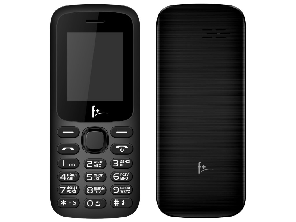 сотовый телефон f s350 light grey Сотовый телефон F+ F197 Black