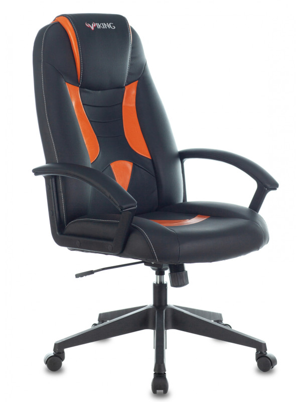 Компьютерное кресло Zombie 8 Black-Orange компьютерное кресло zombie viking 3 aero black 1180821