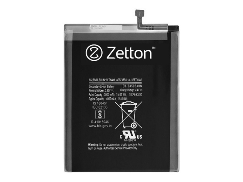 Аккумулятор Zetton для Samsung Galaxy A205 / 305 / 505 4000mAh ZTNBATEBBA505ABU