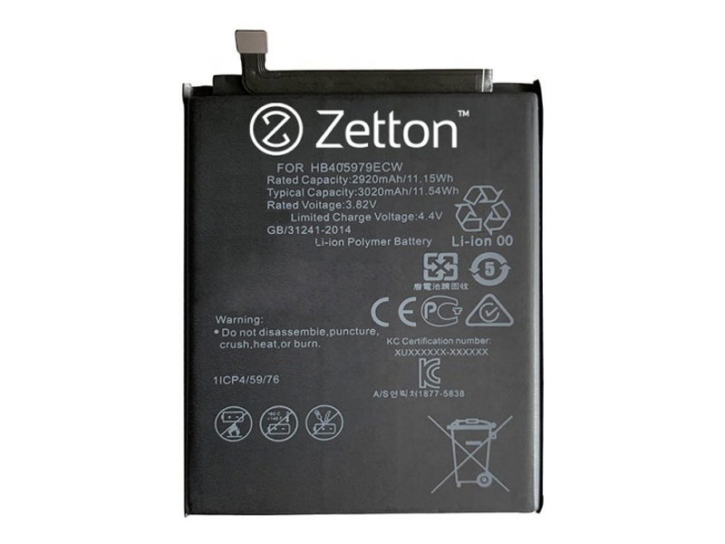 Аккумулятор Zetton для Honor 7A / 6A / 6C 3020mAh ZTNBATHB405979ECW