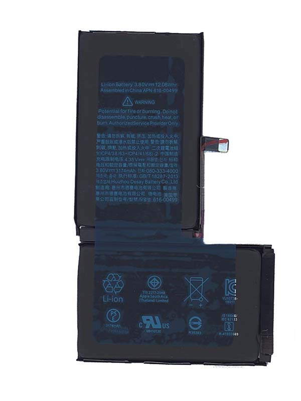 фото Аккумулятор vbparts для apple iphone xs max 3.80v 3174mah 066276