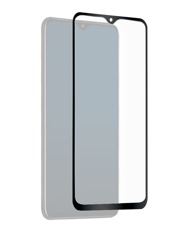Защитное стекло LuxCase для Xiaomi Redmi 9 / 9T / Poco M3 2.5D 0.33mm Full Glue Black Frame 78539