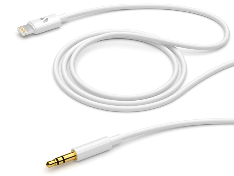 

Аксессуар Deppa Jack 3.5mm - Lightning 1.2m White 72232, 72232