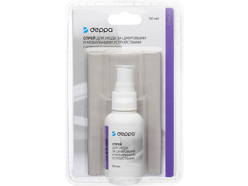 

Спрей для ухода за цифровыми и мобильными устройствами Deppa 50ml 48002, 48002