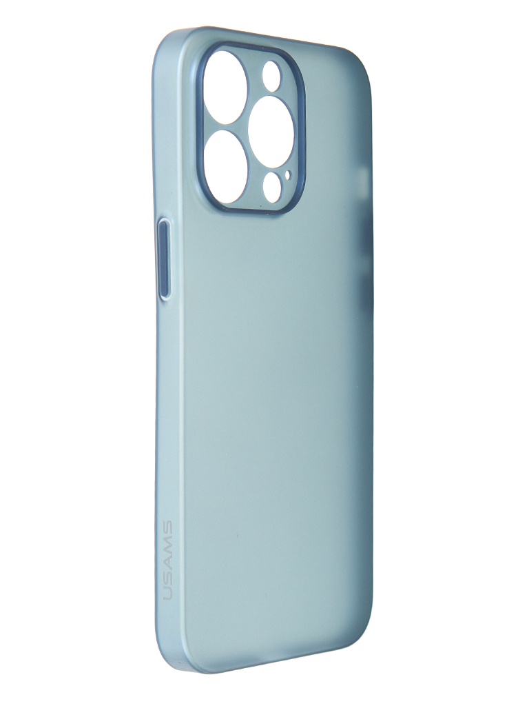 фото Чехол usams для apple iphone 13 pro us-bh778 ultra-thin matte blue ip13ppqr03
