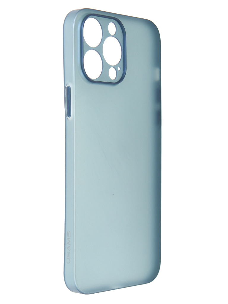 фото Чехол usams для apple iphone 13 pro max us-bh779 ultra-thin matte blue ip13pmqr03