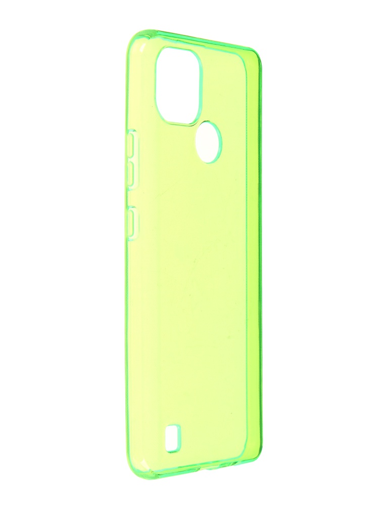 фото Чехол ibox для realme c21 crystal silicone neon green ут000027824