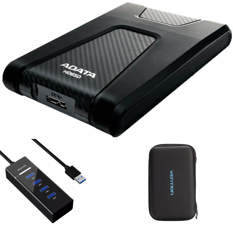Zakazat.ru: Жесткий диск A-Data DashDrive Durable HD650 1Tb USB 3.0 Black AHD650-1TU31-CBK Выгодный набор + серт. 200Р!!!
