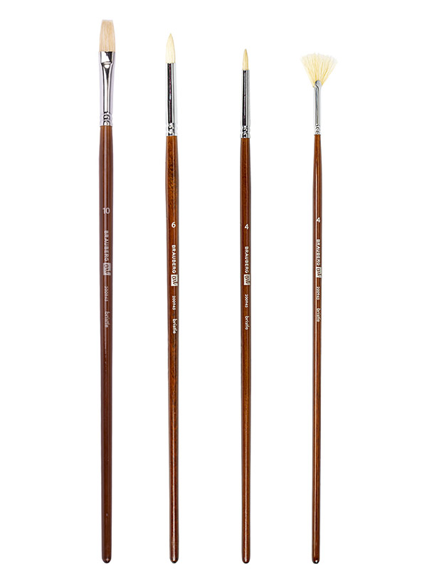 

Кисти художественные Brauberg Art 4шт 200945, 200945
