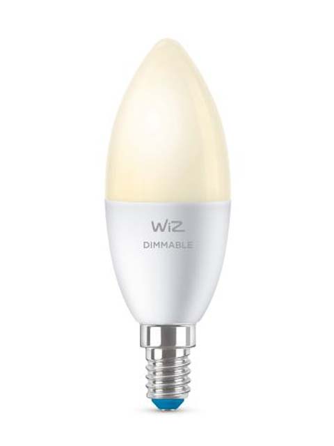 Лампочка Wiz C37 E14 4.9W 220-240V 2700K 470Lm Wi-Fi 929002448502 за 794.00 руб.