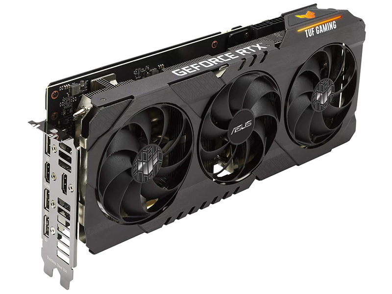 

Видеокарта ASUS GeForce RTX 3070 TUF Gaming V2 LHR 1755Mhz PCI-E 4.0 8192Mb 14000Mhz 256 bit 3xDP 2xHDMI TUF-RTX3070-8G-V2-GAMING, GeForce RTX 3070 TUF Gaming V2 LHR