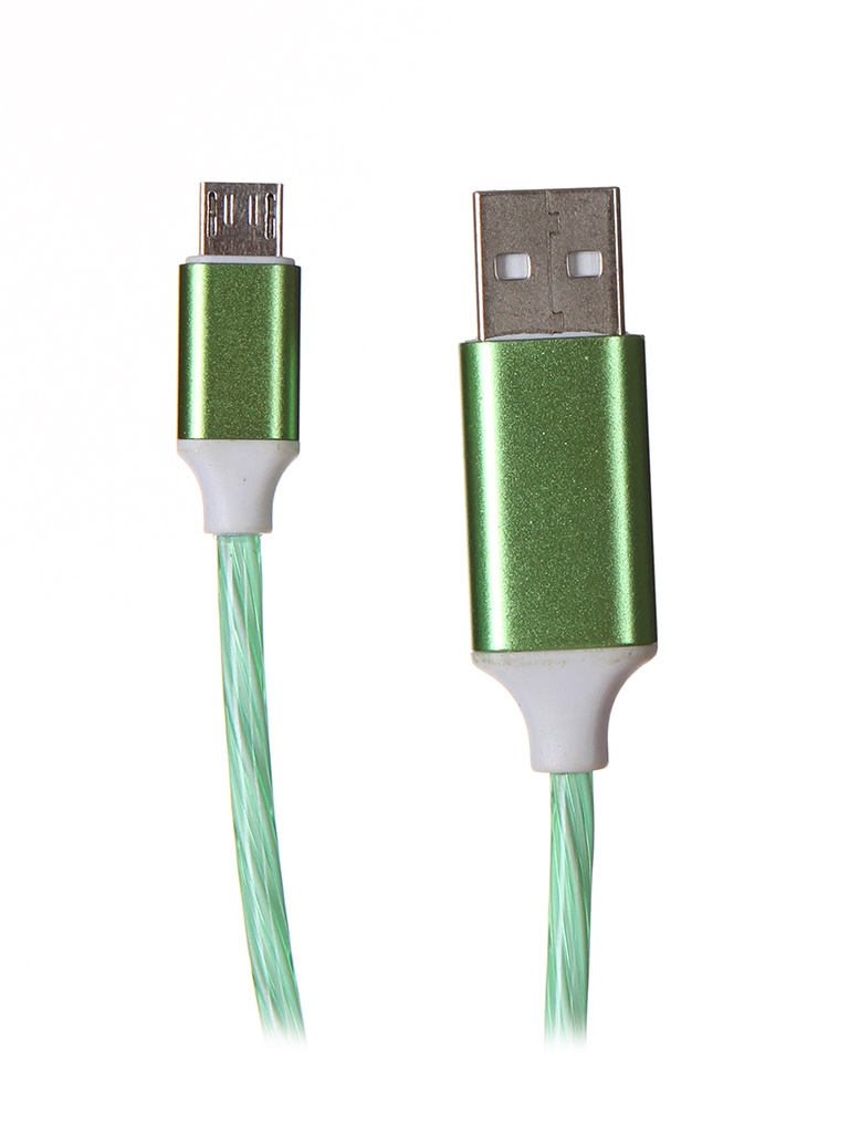 фото Аксессуар ainy fa-179h usb - microusb 1m green