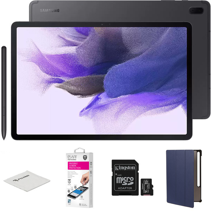 фото Планшет samsung galaxy tab s7 fe sm-t733 4/64gb wifi black sm-t733nzkaser выгодный набор + серт. 200р!!!