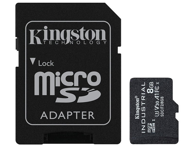 Карта памяти 8Gb - Kingston Micro Secure Digital HC UHS-I U3 Class 10 SDCIT2/8GB с переходником под SD карта памяти 16gb kingston micro secure digital hc uhs i class 3 sdcit2 16gb с переходником под sd