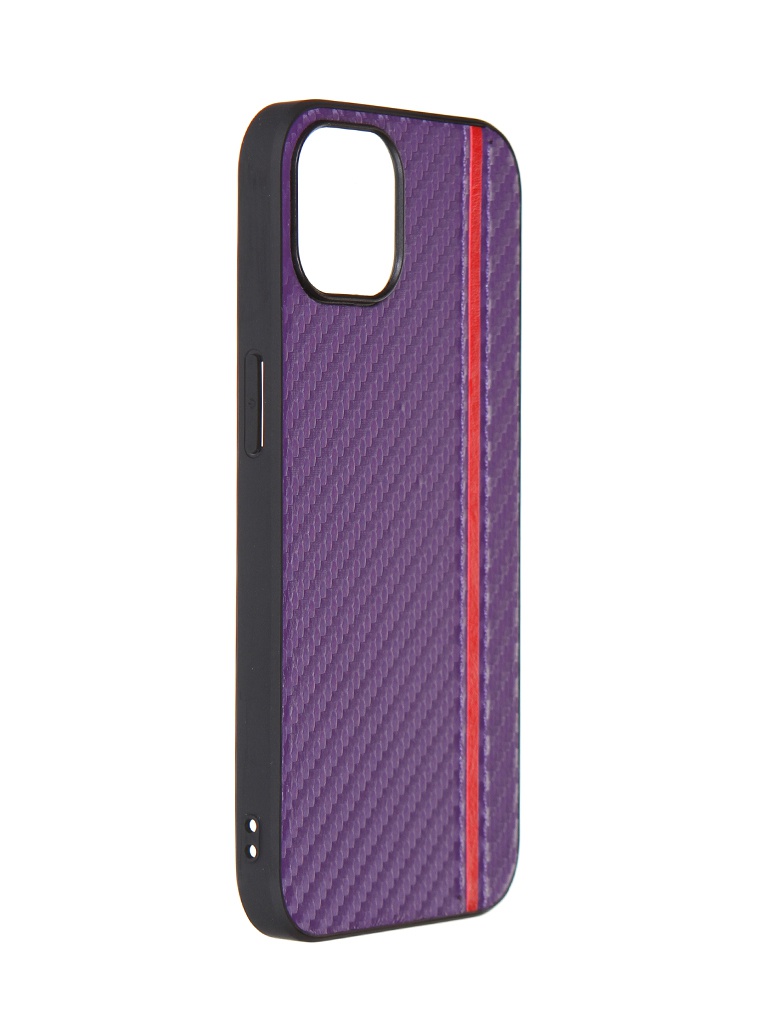 фото Чехол g-case для apple iphone 13 carbon purple gg-1524