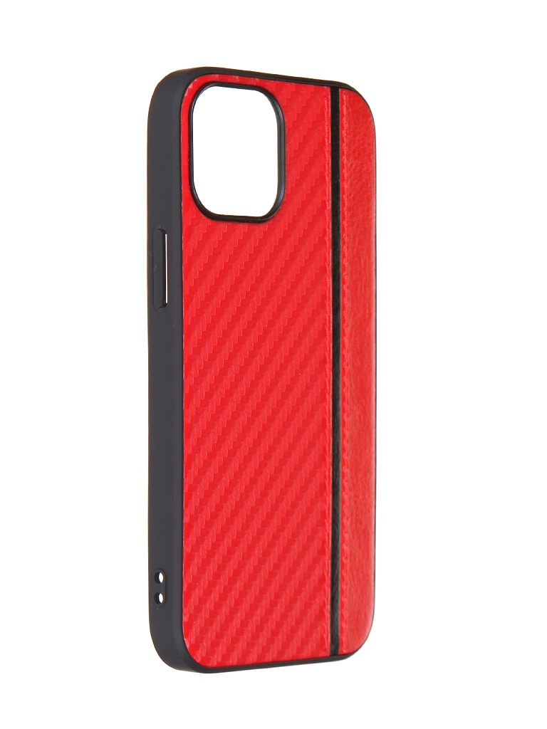 фото Чехол g-case для apple iphone 13 mini carbon red gg-1519