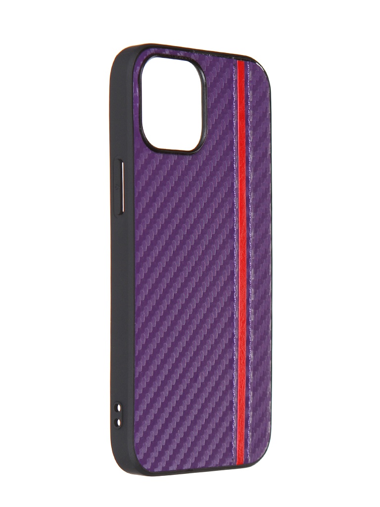 фото Чехол g-case для apple iphone 13 mini carbon purple gg-1520