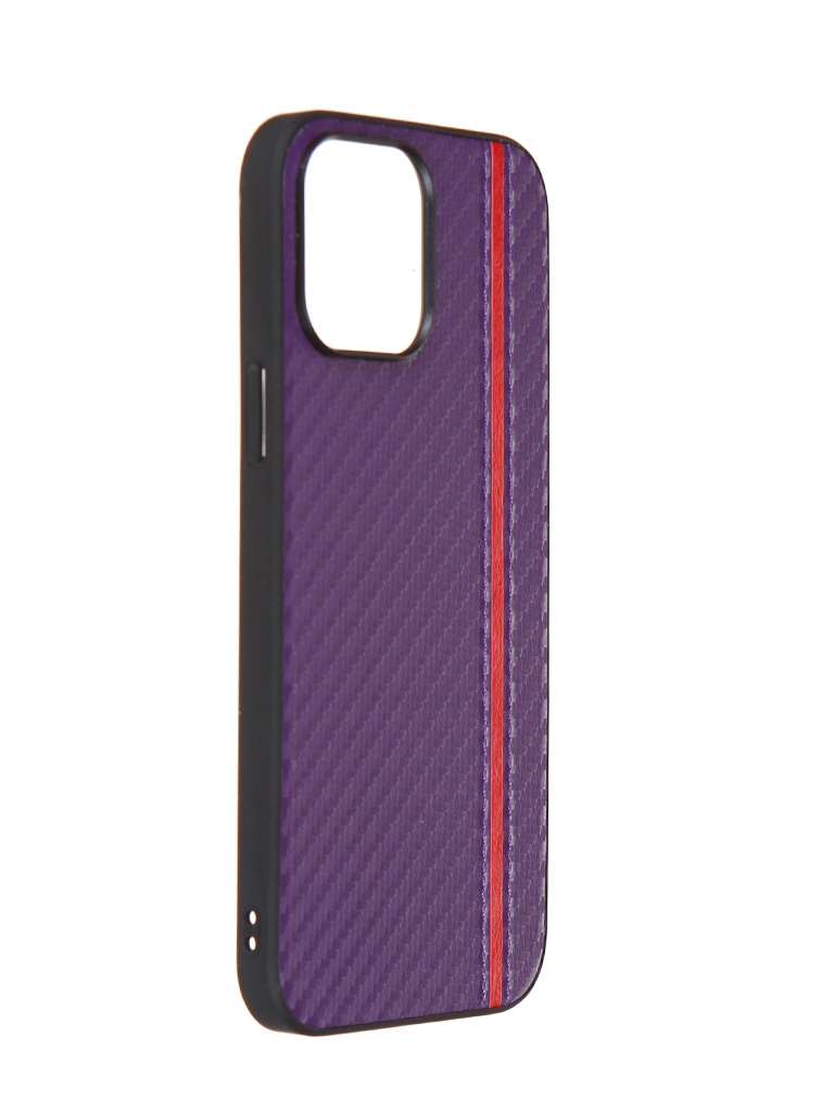 фото Чехол g-case для apple iphone 13 pro max carbon purple gg-1527