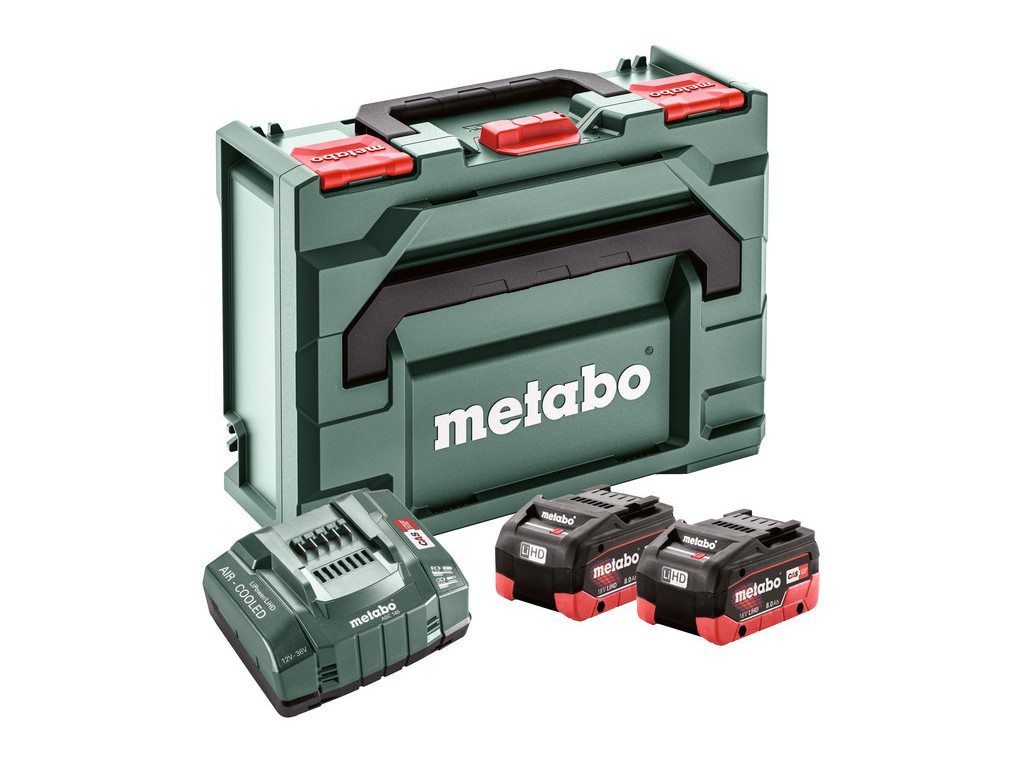 фото Набор аккумуляторов metabo basic-set 18v 2xli-hd 8.0ah + asc ultra + ml 685131000