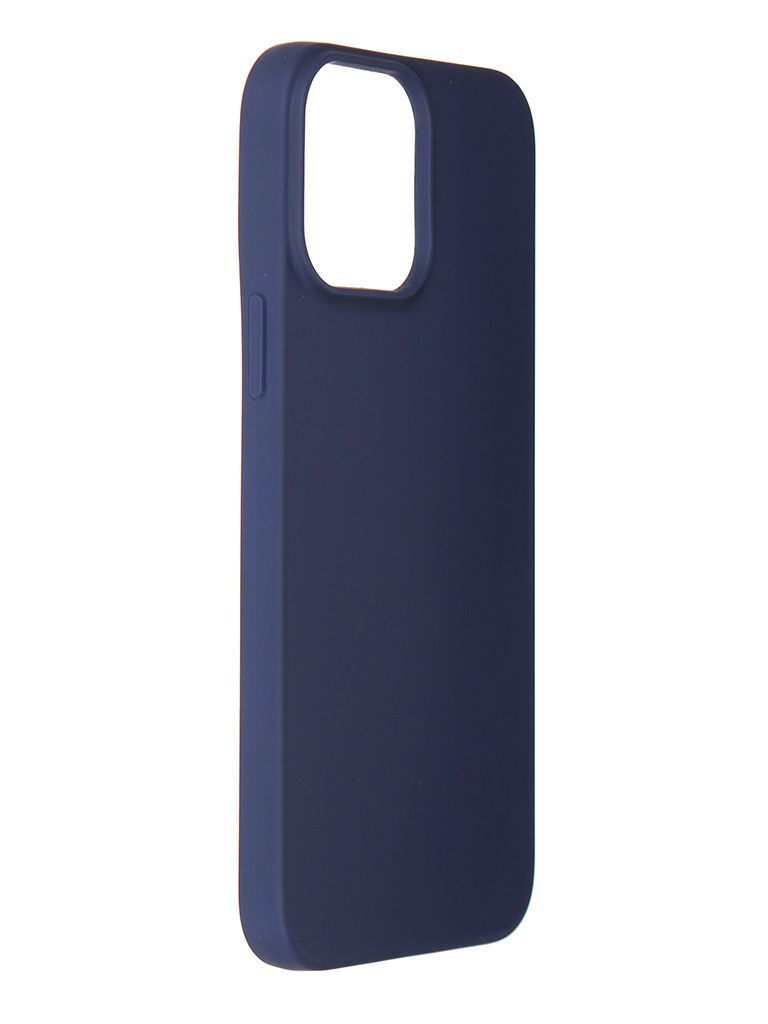 фото Чехол alwio для apple iphone 13 pro max silicone soft touch dark blue asti13pmbl