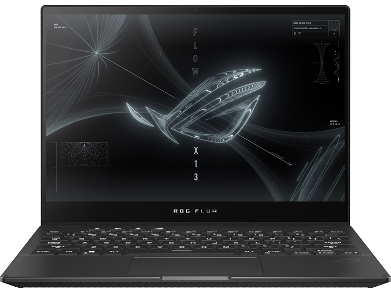 фото Ноутбук asus rog flow x13 gv301qh-k5201t 90nr06c1-m11420 (amd ryzen 9 5900hs 3.0ghz/16384mb/512gb ssd/nvidia geforce gtx 1650 4096mb/wi-fi/cam/13.4/3840x2400/windows 10 64-bit)