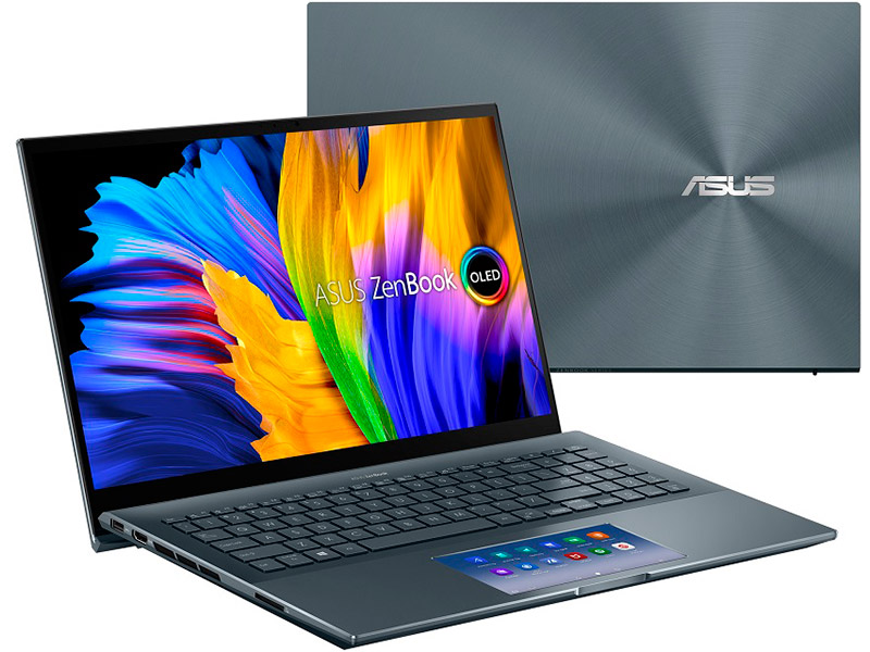 Ноутбук ASUS ZenBook Pro UX535LI-H2158T 90NB0RW1-M07750 (Intel Core i5-10300H 2.5 GHz/16384Mb/1Tb SSD/nVidia GeForce GTX 1650Ti Max-Q 4096Mb/Wi-Fi/Bluetooth/Cam/15.6/3840x2160/Windows 10 Home 64-bit)