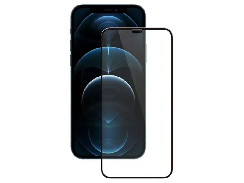 фото Защитное стекло perfeo для apple iphone 12 pro max 3d black frame pf_c3130