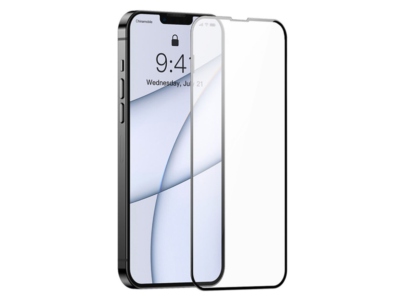 Защитное стекло Perfeo для APPLE iPhone 13 Pro Max Full Screen Black Frame PF_C3773 for iphone 15 pro rhombus texture magnetic leather phone case black