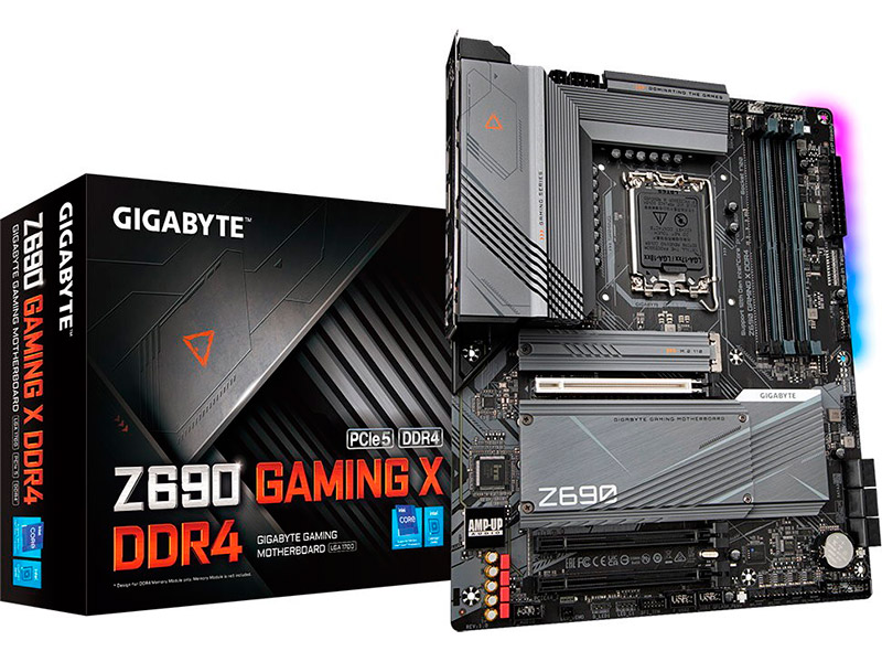 фото Материнская плата gigabyte z690 gaming x ddr4