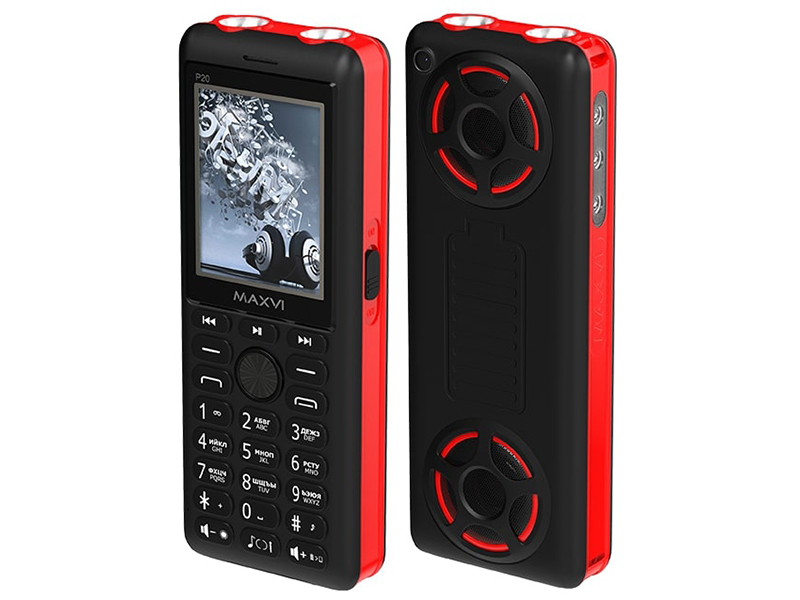 Сотовый телефон Maxvi P20 Black-Red Выгодный набор + серт. 200Р!!!