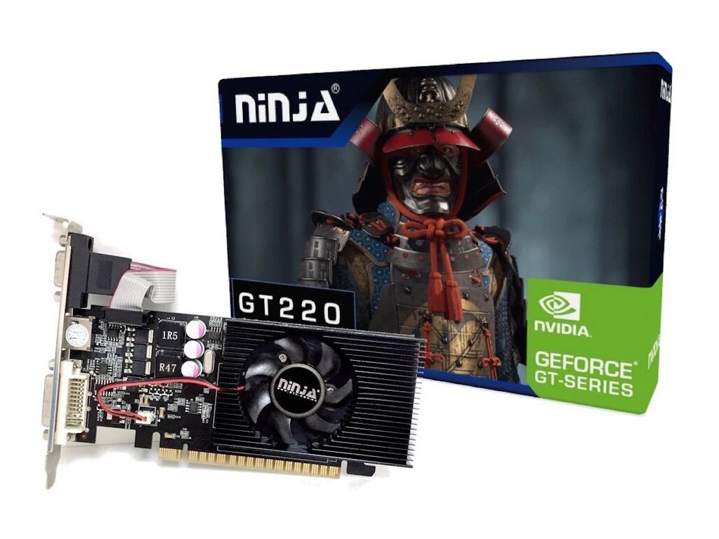 фото Видеокарта sinotex ninja geforce gt 220 625mhz pci-e 2.0 1024mb 1300mhz 128-bit vga dvi hdmi nh22np013f