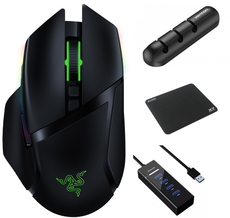 фото Мышь razer basilisk ultimate rz01-03170100-r3g1 выгодный набор + серт. 200р!!!