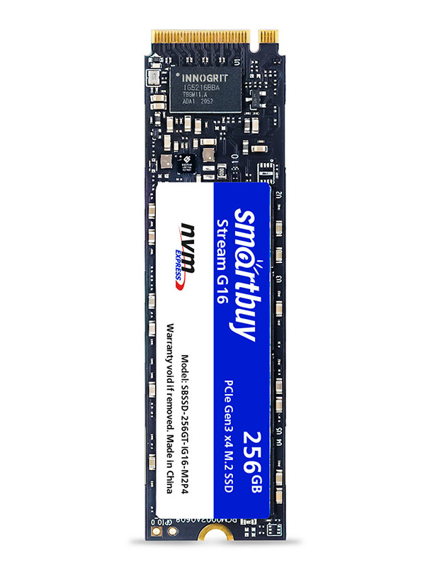 

Твердотельный накопитель SmartBuy Stream G16 256Gb SBSSD-256GT-IG16-M2P4, Stream G16