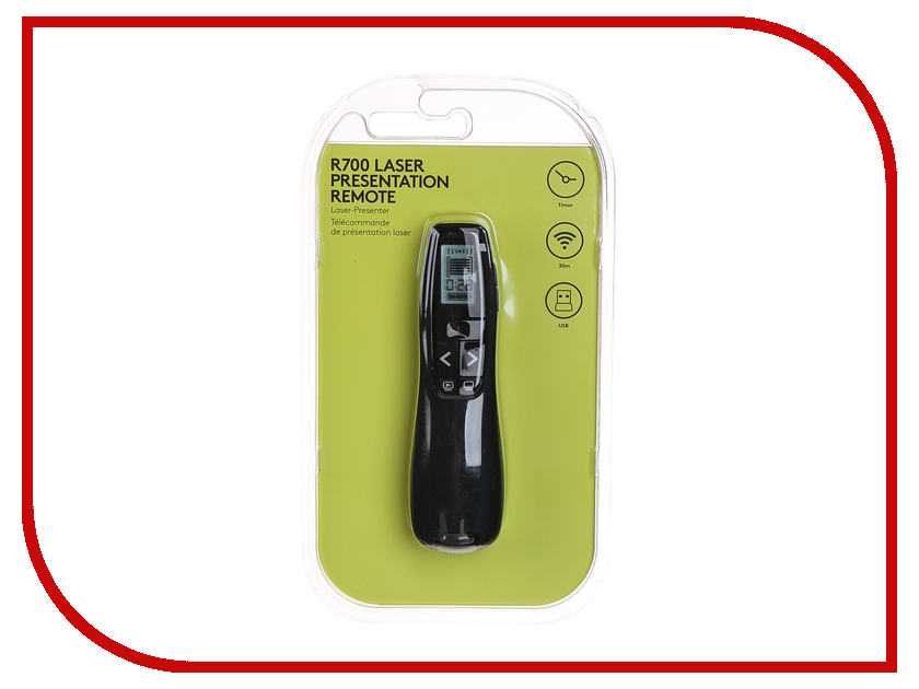 

Презентер Logitech Professional Presenter R700 Black USB, Professional Presenter