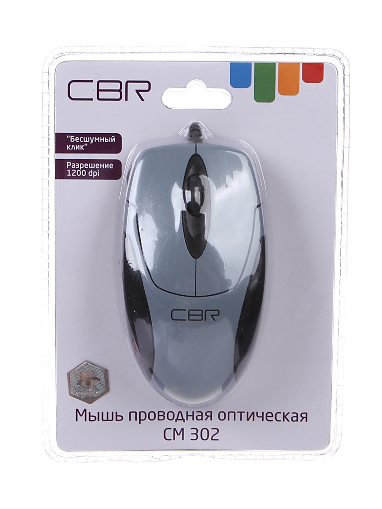 Zakazat.ru: Мышь CBR CM 302 Grey