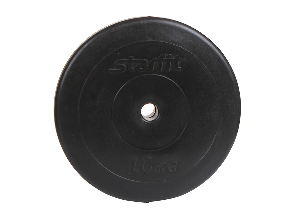 фото Диск пластиковый starfit bb-203 d-26mm 5kg 2шт black ут-00007182