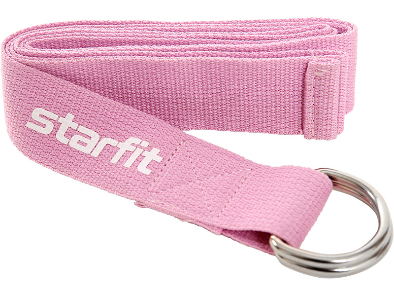 фото Ремень для йоги starfit core yb-100 180cm pink pastel ут-00019276