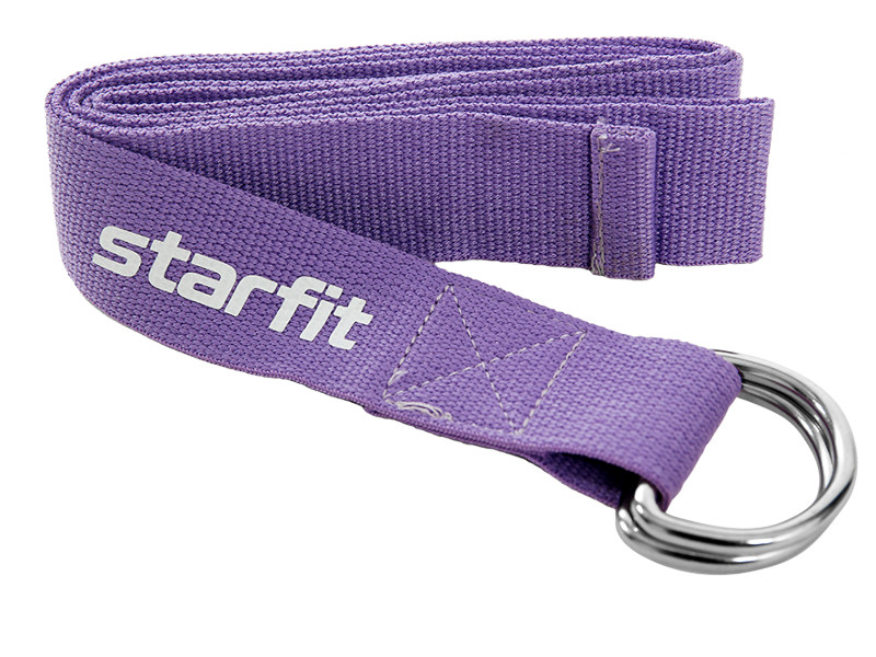 фото Ремень для йоги starfit core yb-100 180cm purple pastel ут-00019278