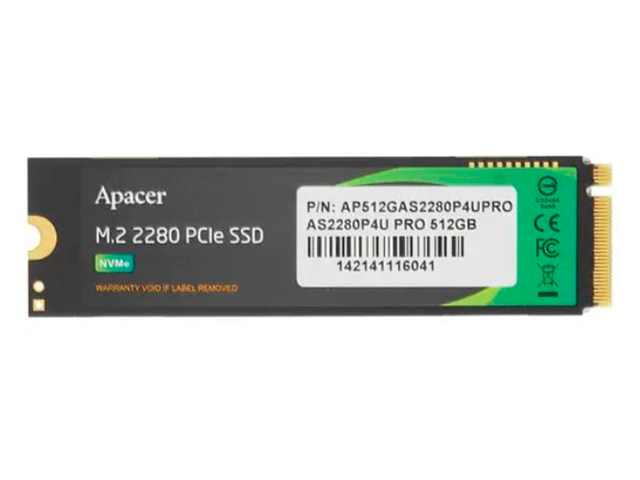   Apacer AS2280P4U Pro 512Gb AP512GAS2280P4UPRO-1