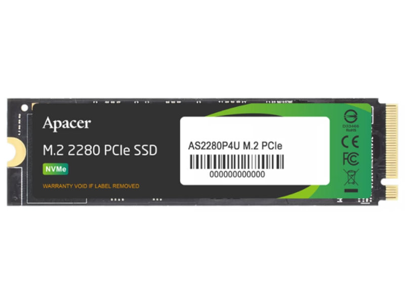 фото Твердотельный накопитель apacer as2280p4u 512gb ap512gas2280p4u-1