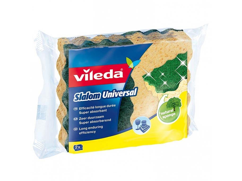 

Губка Vileda Slalom Universal 2шт 113625, Slalom Universal