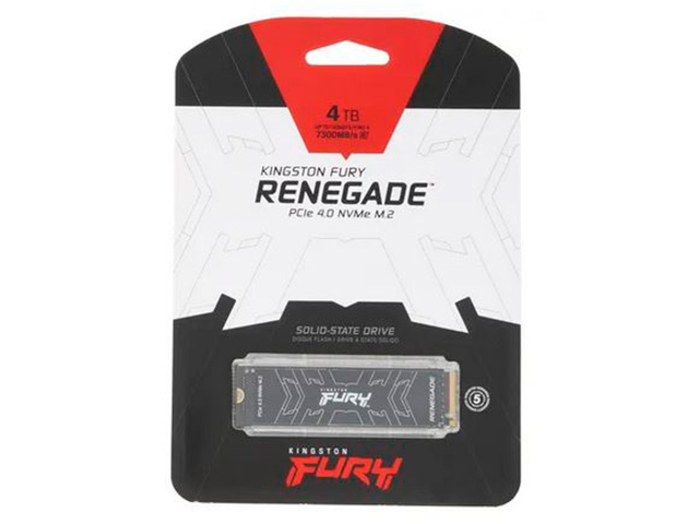 

Твердотельный накопитель Kingston Fury Renegade 4Tb SFYRD/4000G, Fury Renegade