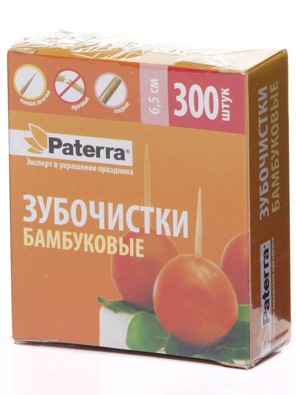 фото Зубочистки paterra 300шт 401-841