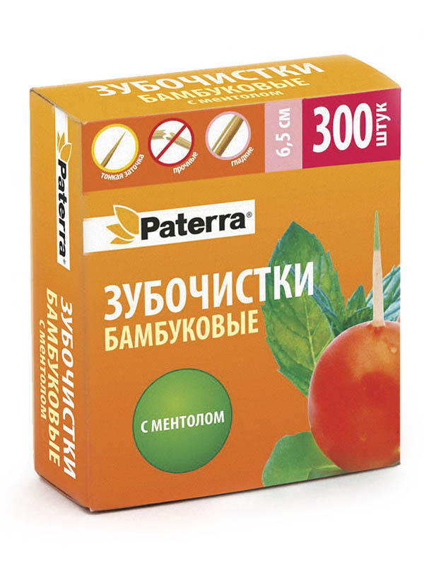 Зубочистки Paterra 300шт 401-842