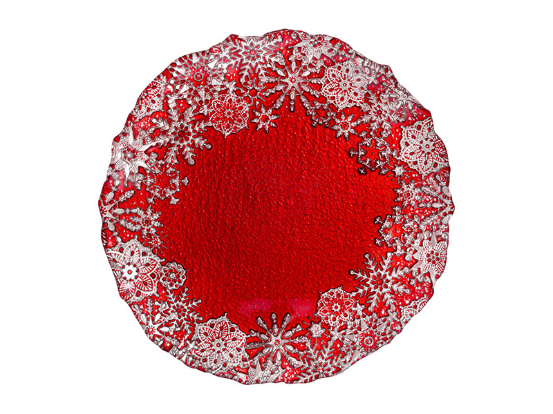 

Блюдо Elan Gallery Снежный танец 21x21x2cm Red 120819, Снежный танец