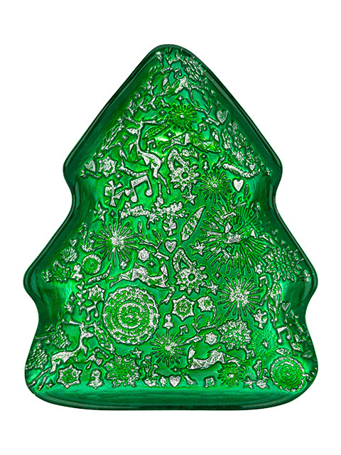 

Блюдо Elan Gallery Елочка 24x19x2.5cm Green-Silver 120826, Елочка