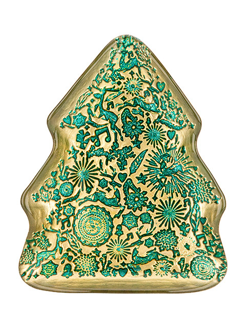 фото Блюдо elan gallery елочка 24x19x2.5cm gold-green 120832